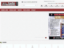 Tablet Screenshot of caulksandsealants.com
